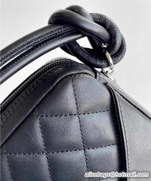 Promotional Chanel Quilted Calfskin Leather Hobo Bag with Maxi CC AS6328 Black/White 2025