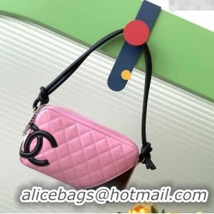 Good Taste Chanel Quilted Calfskin Leather Hobo Bag with Maxi CC AS6328 Pink 2025