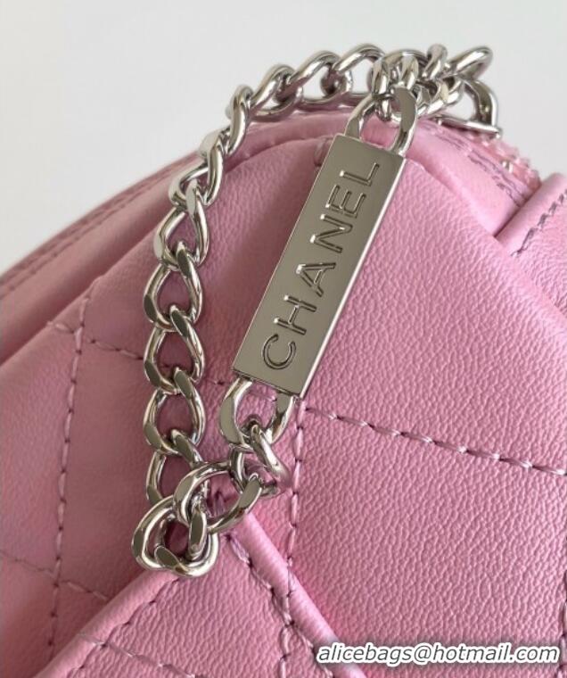 Good Taste Chanel Quilted Calfskin Leather Hobo Bag with Maxi CC AS6328 Pink 2025