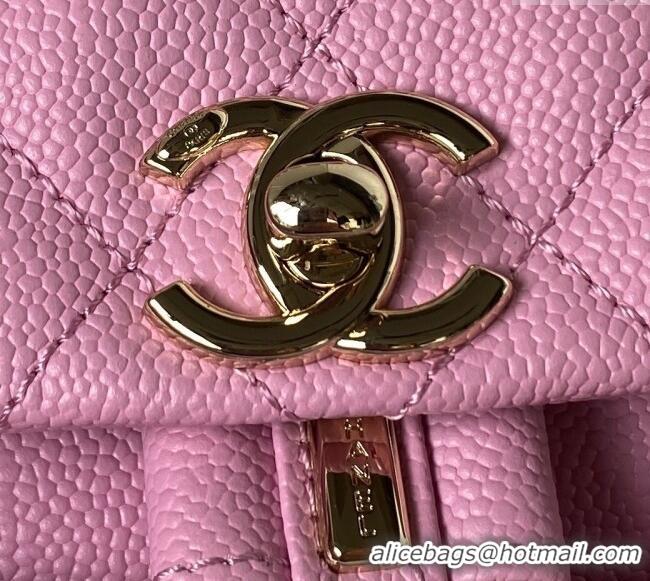 Well Crafted Chanel Grained Calfskin Small Backpack Bag AS3787 Pink Purple 2025