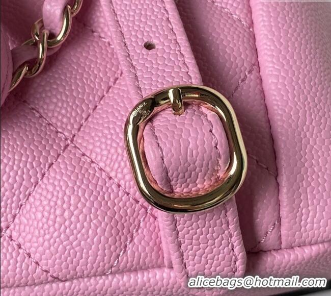 Well Crafted Chanel Grained Calfskin Small Backpack Bag AS3787 Pink Purple 2025