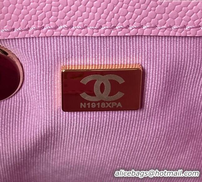 Well Crafted Chanel Grained Calfskin Small Backpack Bag AS3787 Pink Purple 2025