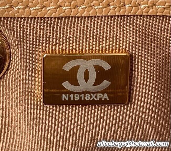 Discount Chanel Grained Calfskin Small Backpack Bag AS3787 Brown 2025