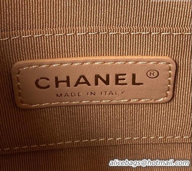 Discount Chanel Grained Calfskin Small Backpack Bag AS3787 Brown 2025