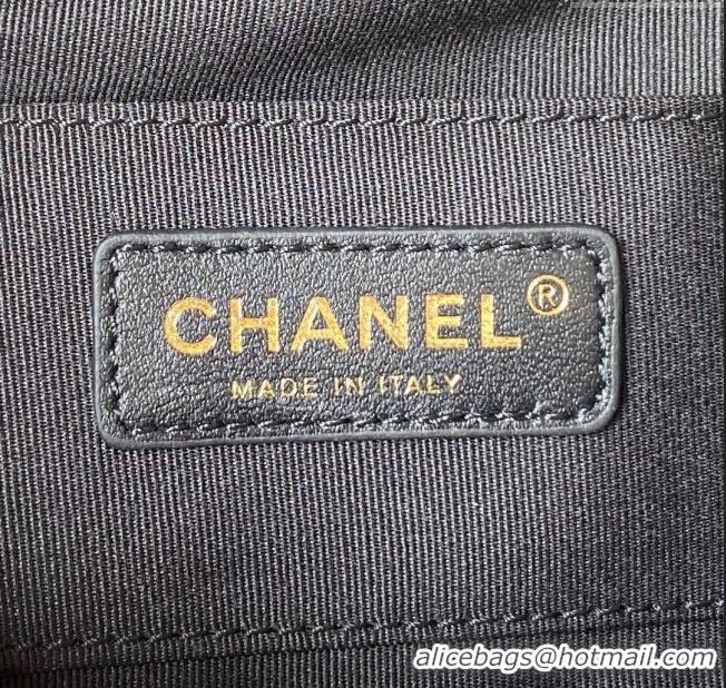 Top Grade Chanel Grained Calfskin Small Backpack Bag AS3787 Black 2025