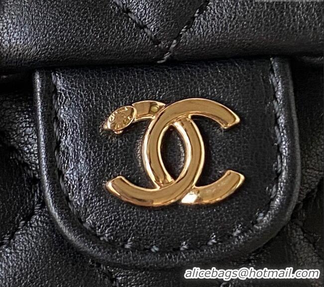 Reasonable Price Chanel Lambskin Small Backpack Bag AS3787 Black 2025