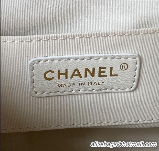 Well Crafted Chanel Lambskin Small Backpack Bag AS3787 White 2025