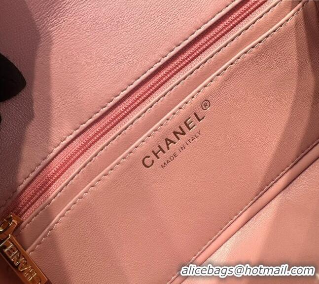 Top Grade Chanel Tweed Classic Mini Flap Bag A69900 Pink/Blue 2025