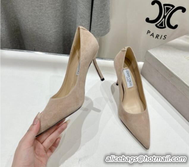 Buy Luxury Jimmy Choo Love Pumps 8.5cm in Suede Beige 1113045