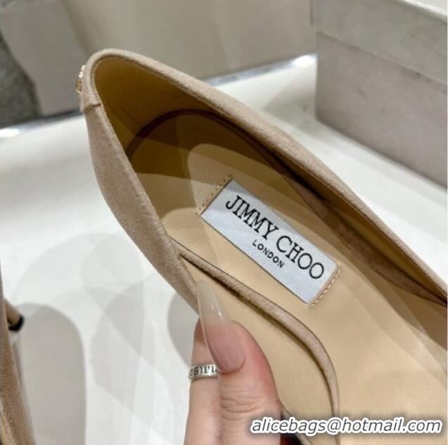 Buy Luxury Jimmy Choo Love Pumps 8.5cm in Suede Beige 1113045