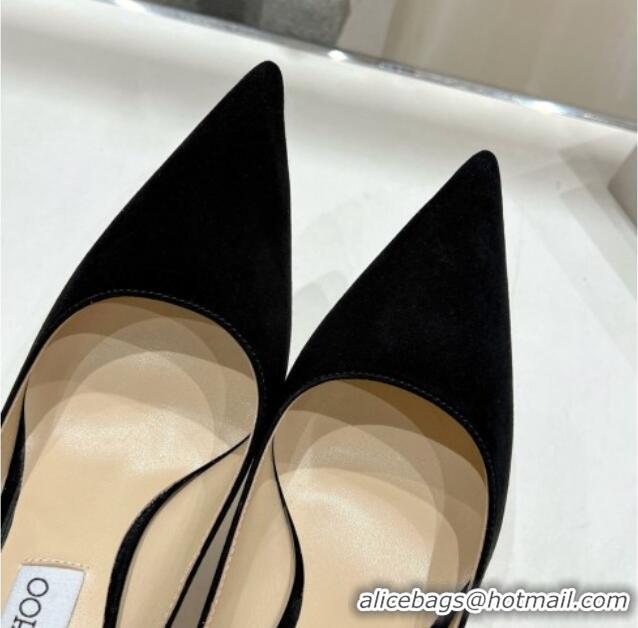 Low Cost Jimmy Choo Love Pumps 8.5cm in Suede Black 1113046