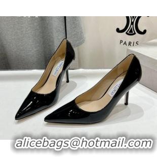 Shop Cheap Jimmy Choo Love Pumps 8.5cm in Patent Leather Black 1113048