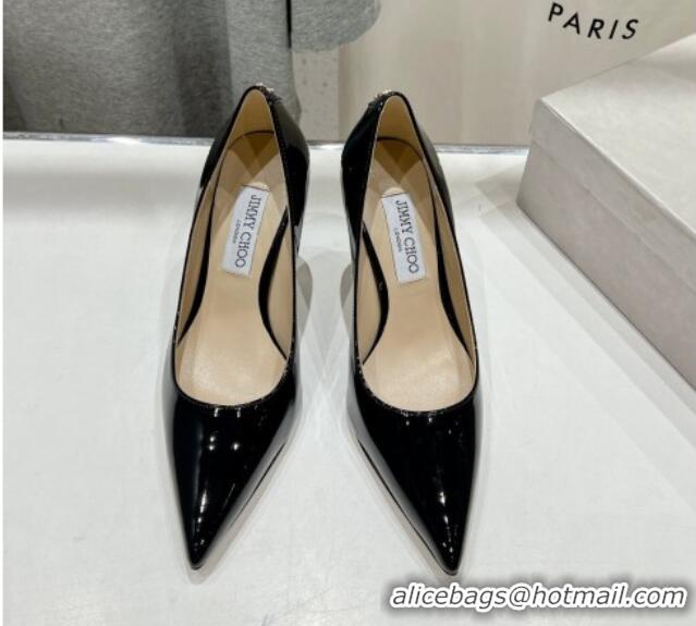 Shop Cheap Jimmy Choo Love Pumps 8.5cm in Patent Leather Black 1113048