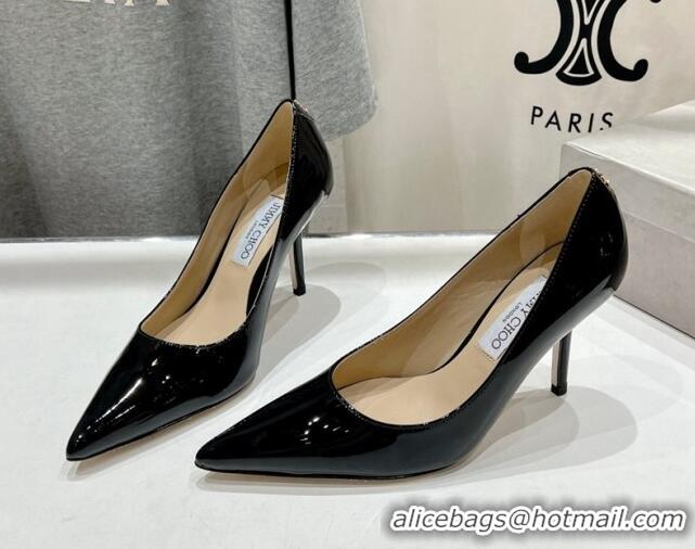 Shop Cheap Jimmy Choo Love Pumps 8.5cm in Patent Leather Black 1113048