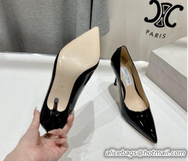 Shop Cheap Jimmy Choo Love Pumps 8.5cm in Patent Leather Black 1113048