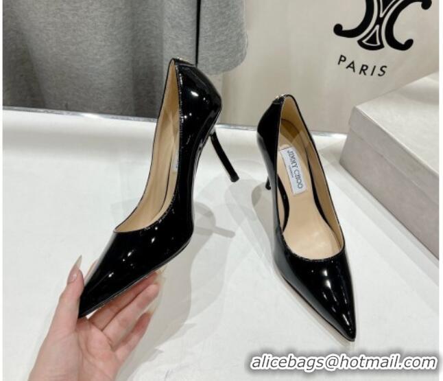 Shop Cheap Jimmy Choo Love Pumps 8.5cm in Patent Leather Black 1113048