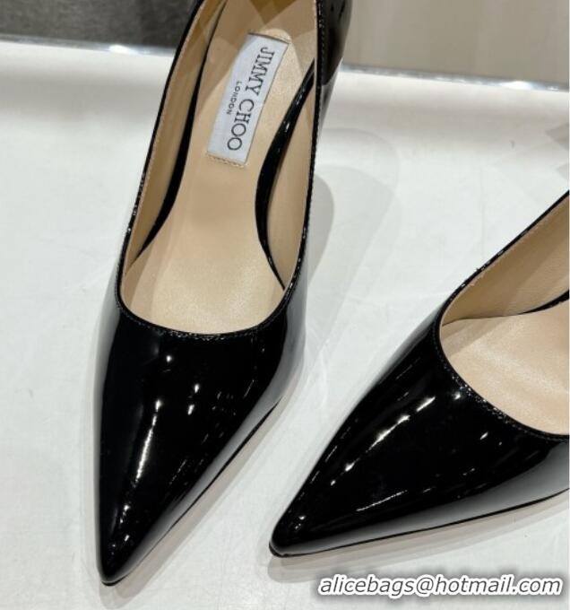 Shop Cheap Jimmy Choo Love Pumps 8.5cm in Patent Leather Black 1113048