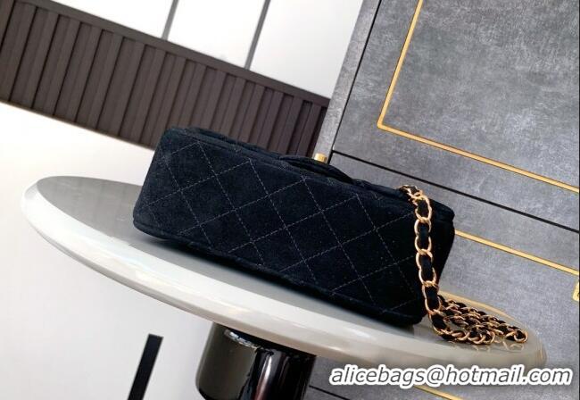 Buy Discount Chanel Suede Classic Mini Flap Bag A69900 Black 2025