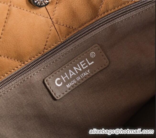 Well Crafted Chanel Vintage Calfskin Shopping Bag with Pouch Maillard 3047 Brown 2025