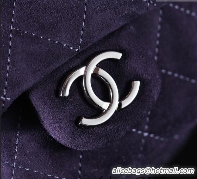 Top Quality Chanel Vintage Suede Backpack Bag Pouch Violet CH011304 Purple 2025