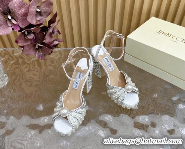 Trendy Design Jimmy Choo Sacaria Platform Sandals 13cm in Pearls and Strass 0225016