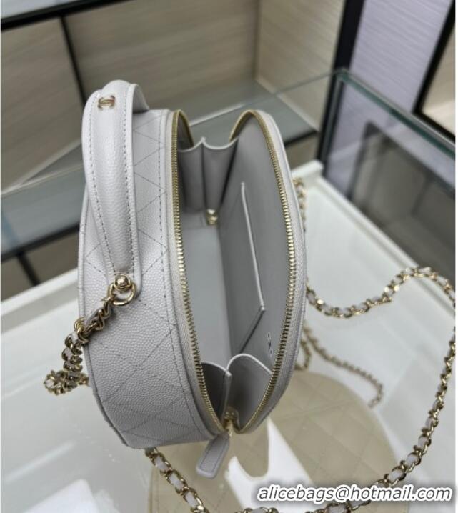 Best Price Chanel Grained Calfskin Clutch with Chain and Top Handle AP4438 Grey 2025