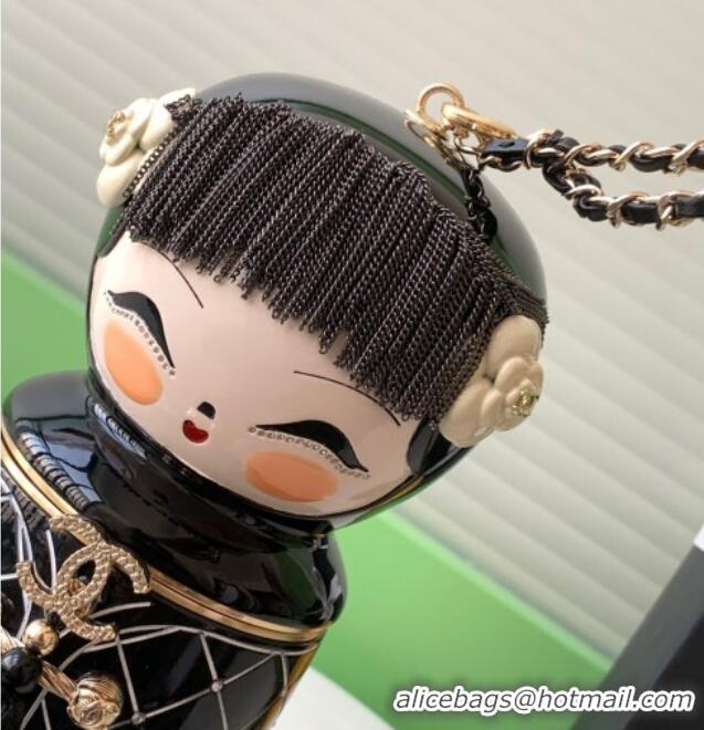 Grade Quality Chanel Chinese Dolls Clutch with Chain C3060 Black 2025