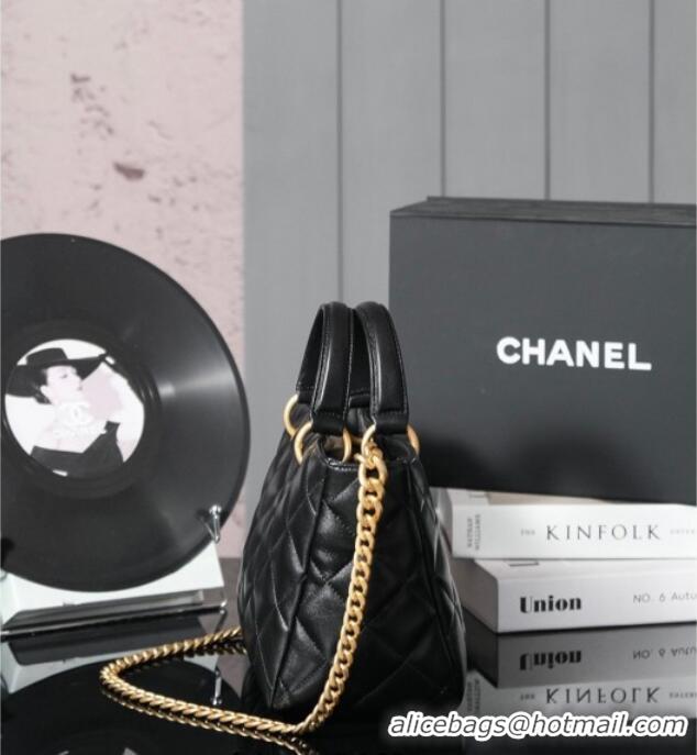 Reasonable Price Chanel Quilted Lambskin Basket Shopping Bag AS4268 Black 2025