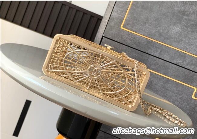 New Fashion Chanel Bird Case Shaped Clutch with Chain 0213 Gold 2025