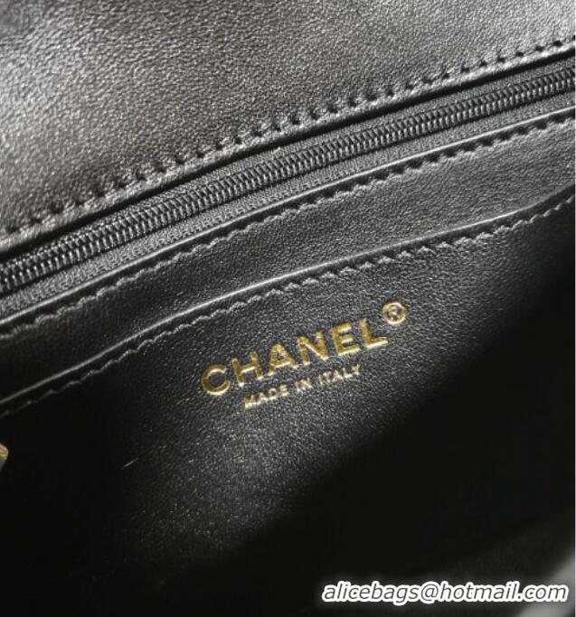 Famous Brand Chanel Lambskin Mini Flap Bag AS5151 Black 2025