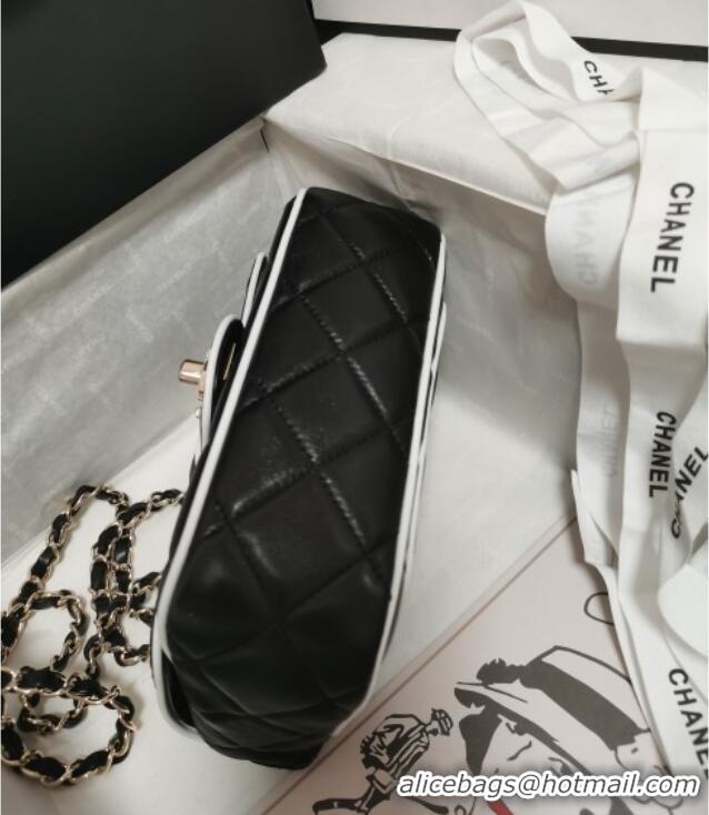 Famous Brand Chanel Lambskin Mini Flap Bag AS5151 Black 2025