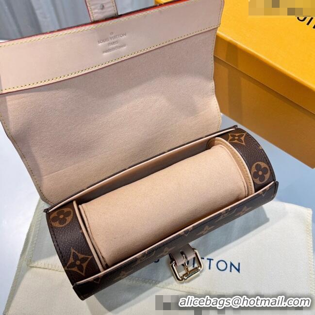 Best Quality Louis Vuitton Watch Case 3 Classic Monogram M47530 2025