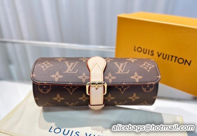 Best Quality Louis Vuitton Watch Case 3 Classic Monogram M47530 2025