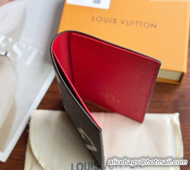 Good Product Louis Vuitton Vivienne Passport Cover 0312 Red 2025