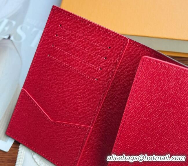 Good Product Louis Vuitton Vivienne Passport Cover 0312 Red 2025