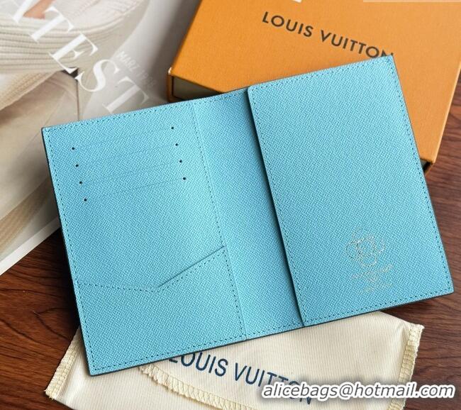 Luxury Discount Louis Vuitton Vivienne Passport Cover 0312 Blue 2025