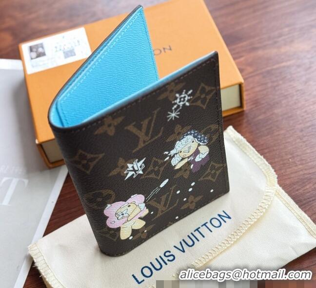 Luxury Discount Louis Vuitton Vivienne Passport Cover 0312 Blue 2025