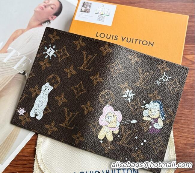 Luxury Discount Louis Vuitton Vivienne Passport Cover 0312 Blue 2025