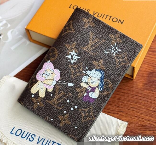 Luxury Discount Louis Vuitton Vivienne Passport Cover 0312 Blue 2025