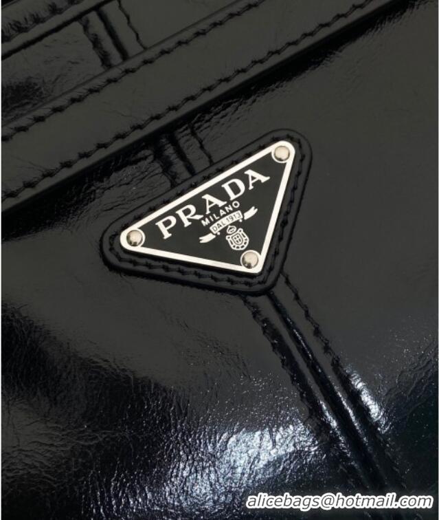 Buy Discount Prada Mens Leather tote bag 2VG128 Black 2025