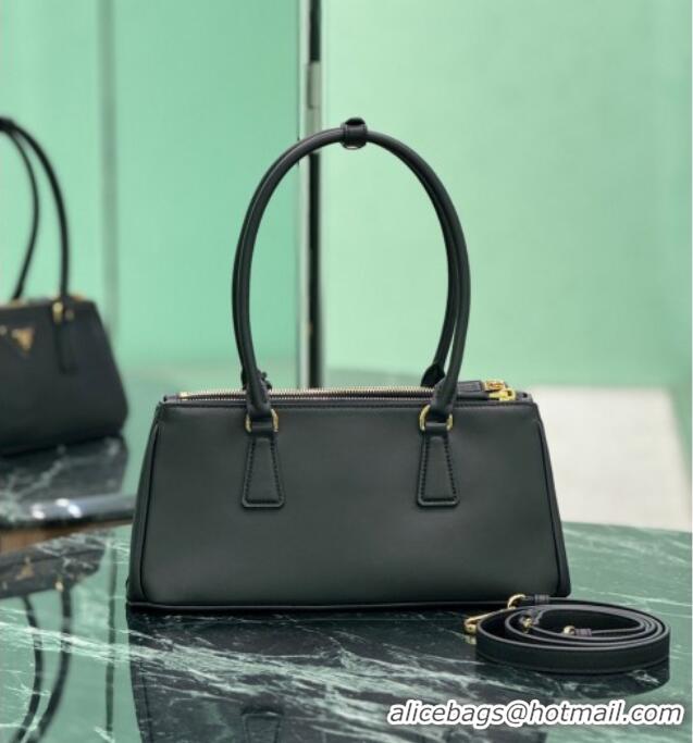 Most Popular Prada leather shoulder bag 1BA457 Black 2025