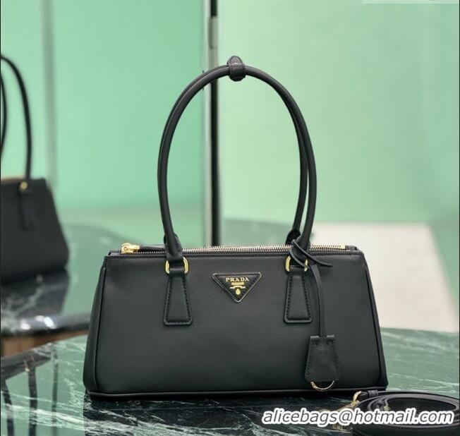 Most Popular Prada leather shoulder bag 1BA457 Black 2025