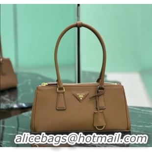 Famous Brand Prada leather shoulder bag 1BA457 Brown 2025