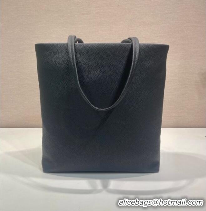 Well Crafted Prada Large leather tote bag 1BG550 Black 2025