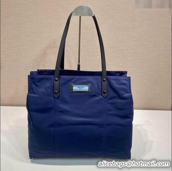 Top Design Prada Nylon Tote Bag 1BG184 Blue 2025