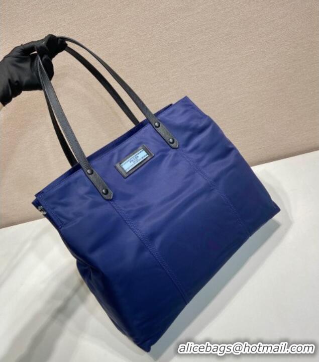 Top Design Prada Nylon Tote Bag 1BG184 Blue 2025