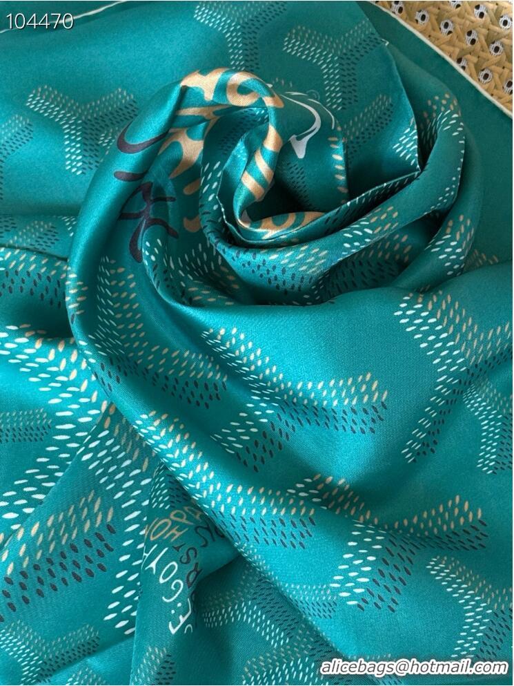 Famous Brand Goyard Silk Scarves GS871 Green