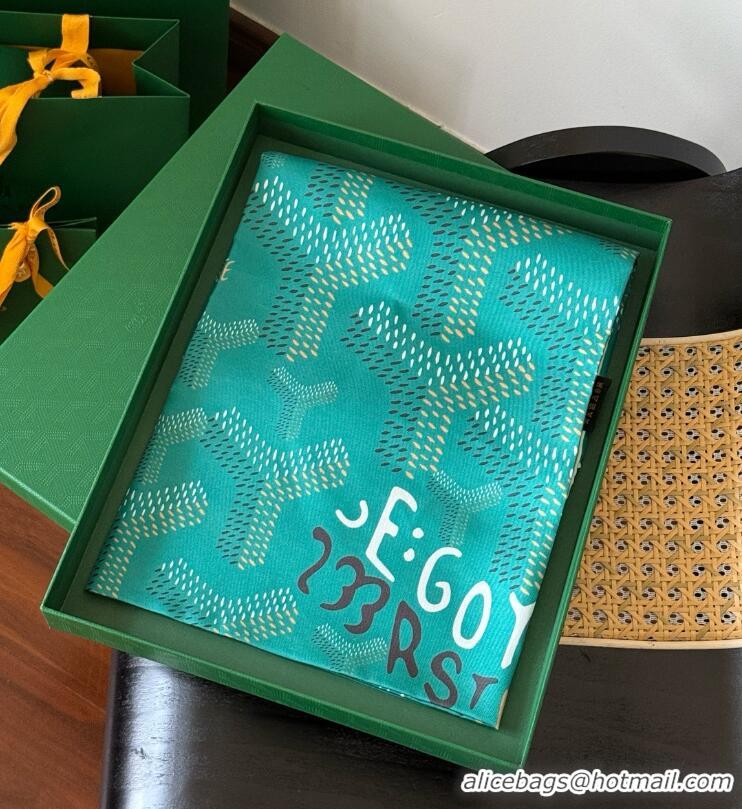 Famous Brand Goyard Silk Scarves GS871 Green