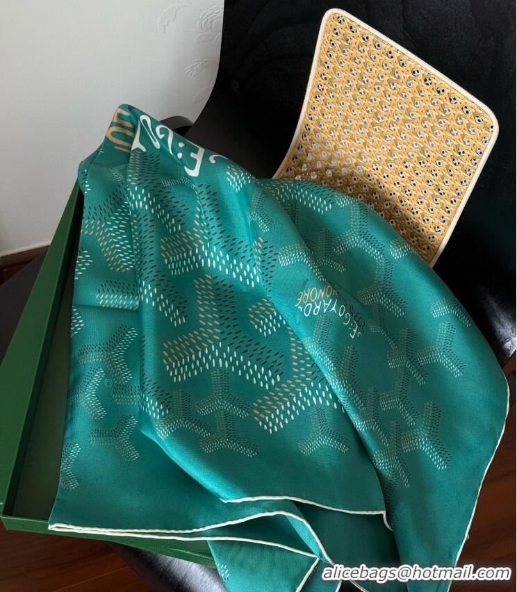 Famous Brand Goyard Silk Scarves GS871 Green