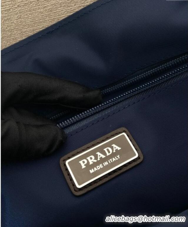 Grade Quality Prada Mens Re-Nylon and leather shoulder bag 2VD052 Blue 2025